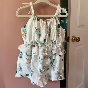 NWOT Janie & Jack ruffle floral romper size 2T